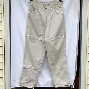 WOMENS COLUMBIA SPORTSWEAR ZIP AWAY PANTS AL8113 SIZE 12 REGULAR